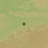 Shaded relief of the 50 km around Kirchheim, drawn from the GMTED2010 grid