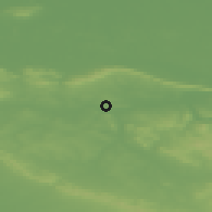 Shaded relief of the 49 km around Kirchlengern, drawn from the GMTED2010 grid
