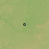 Shaded relief of the 50 km around Kitzingen, drawn from the GMTED2010 grid