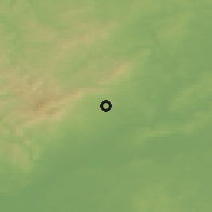 Shaded relief of the 49 km around Bad Homburg, drawn from the GMTED2010 grid
