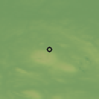 Shaded relief of the 49 km around Königslutter, drawn from the GMTED2010 grid