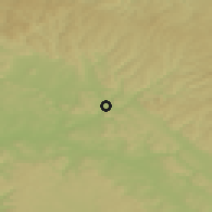Shaded relief of the 49 km around Kronach, drawn from the GMTED2010 grid