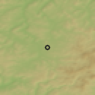 Shaded relief of the 49 km around Künzell, drawn from the GMTED2010 grid