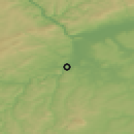 Shaded relief of the 50 km around Bad Kreuznach, drawn from the GMTED2010 grid
