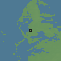 Shaded relief of the 48 km around Langen, drawn from the GMTED2010 grid