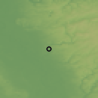 Shaded relief of the 49 km around Leichlingen, drawn from the GMTED2010 grid