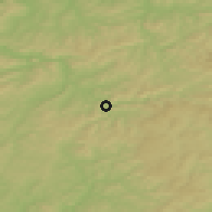 Shaded relief of the 49 km around Lennestadt, drawn from the GMTED2010 grid