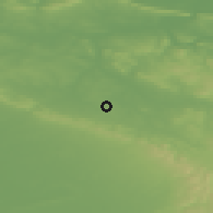Shaded relief of the 49 km around Leopoldshöhe, drawn from the GMTED2010 grid