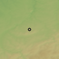 Shaded relief of the 49 km around Limbach-Oberfrohna, drawn from the GMTED2010 grid