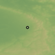 Shaded relief of the 49 km around Bad Lippspringe, drawn from the GMTED2010 grid