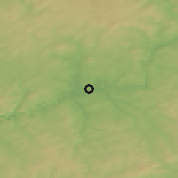Shaded relief of the 49 km around Limburg, drawn from the GMTED2010 grid