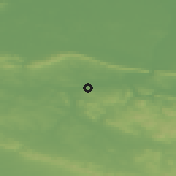 Shaded relief of the 49 km around Löhne, drawn from the GMTED2010 grid