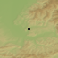 Shaded relief of the 51 km around Lörrach, drawn from the GMTED2010 grid