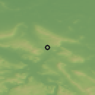 Shaded relief of the 49 km around Bad Münder, drawn from the GMTED2010 grid