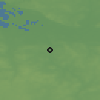 Shaded relief of the 48 km around Lüneburg, drawn from the GMTED2010 grid