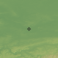 Shaded relief of the 49 km around Lünen, drawn from the GMTED2010 grid