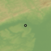 Shaded relief of the 50 km around Mainz, drawn from the GMTED2010 grid