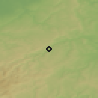 Shaded relief of the 49 km around Marsberg, drawn from the GMTED2010 grid
