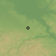 Shaded relief of the 49 km around Meckenheim, drawn from the GMTED2010 grid