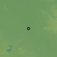 Shaded relief of the 49 km around Meerbusch, drawn from the GMTED2010 grid
