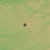 Shaded relief of the 49 km around Meinerzhagen, drawn from the GMTED2010 grid