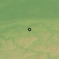 Shaded relief of the 49 km around Menden, drawn from the GMTED2010 grid