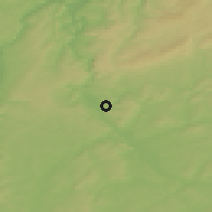 Shaded relief of the 50 km around Merzig, drawn from the GMTED2010 grid