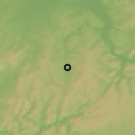Shaded relief of the 50 km around Michelstadt, drawn from the GMTED2010 grid