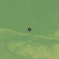 Shaded relief of the 49 km around Minden, drawn from the GMTED2010 grid