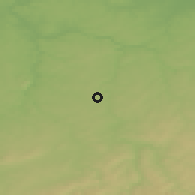 Shaded relief of the 49 km around Mittweida, drawn from the GMTED2010 grid