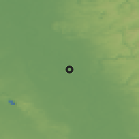 Shaded relief of the 49 km around Monheim, drawn from the GMTED2010 grid