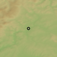 Shaded relief of the 49 km around Bad Neustadt, drawn from the GMTED2010 grid