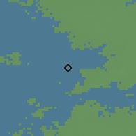 Shaded relief of the 48 km around Moormerland, drawn from the GMTED2010 grid