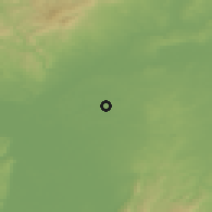 Shaded relief of the 50 km around Mörfelden-Walldorf, drawn from the GMTED2010 grid