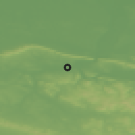 Shaded relief of the 49 km around Bad Oeynhausen, drawn from the GMTED2010 grid