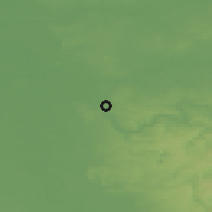 Shaded relief of the 49 km around Mülheim, drawn from the GMTED2010 grid