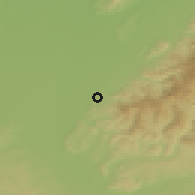 Shaded relief of the 50 km around Müllheim, drawn from the GMTED2010 grid