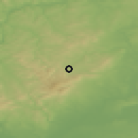 Shaded relief of the 49 km around Neu-Anspach, drawn from the GMTED2010 grid