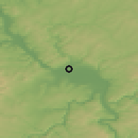 Shaded relief of the 49 km around Neuwied, drawn from the GMTED2010 grid