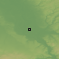 Shaded relief of the 49 km around Niederkassel, drawn from the GMTED2010 grid