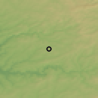 Shaded relief of the 49 km around Nümbrecht, drawn from the GMTED2010 grid