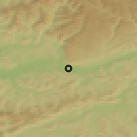 Shaded relief of the 51 km around Bad Säckingen, drawn from the GMTED2010 grid