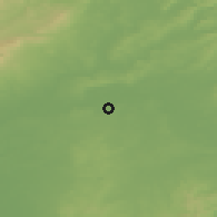 Shaded relief of the 50 km around Offenbach, drawn from the GMTED2010 grid