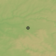 Shaded relief of the 50 km around Öhringen, drawn from the GMTED2010 grid