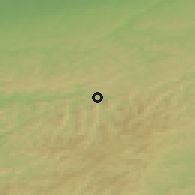 Shaded relief of the 49 km around Olsberg, drawn from the GMTED2010 grid