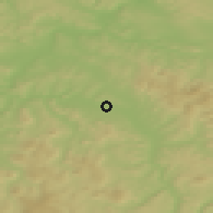 Shaded relief of the 49 km around Bad Salzungen, drawn from the GMTED2010 grid