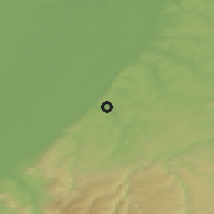 Shaded relief of the 50 km around Pfinztal, drawn from the GMTED2010 grid