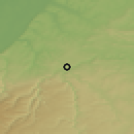 Shaded relief of the 50 km around Pforzheim, drawn from the GMTED2010 grid