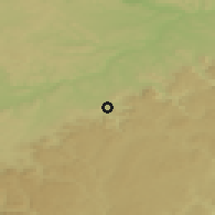 Shaded relief of the 50 km around Pfullingen, drawn from the GMTED2010 grid