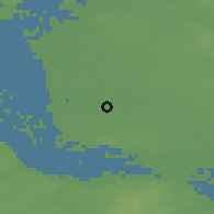 Shaded relief of the 48 km around Pinneberg, drawn from the GMTED2010 grid